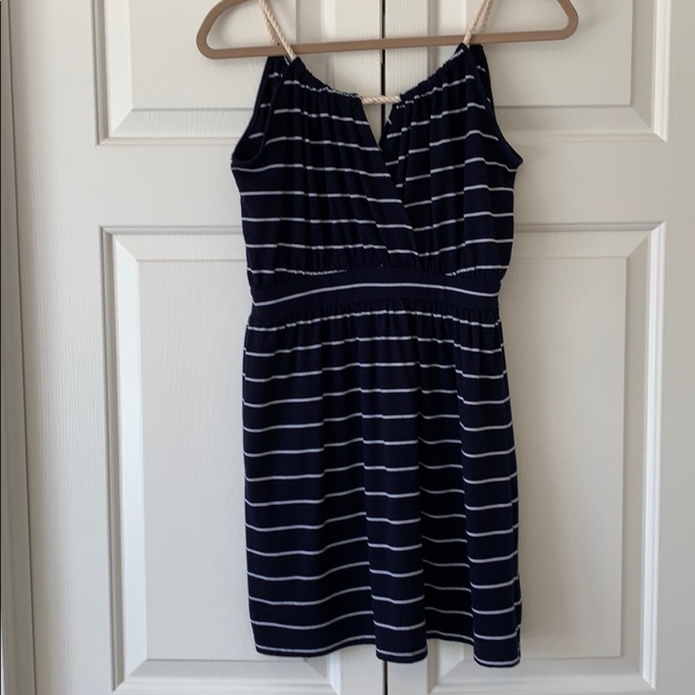 One Clothing navy and white stripe sun dress